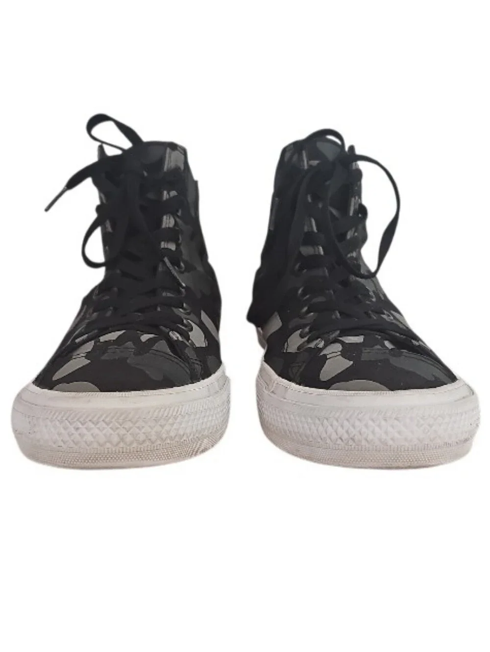 Converse Chuck Taylor II Camo High Top Sneakers Men 10.5 Black Gray Camo Shoes - Picture 6 of 15